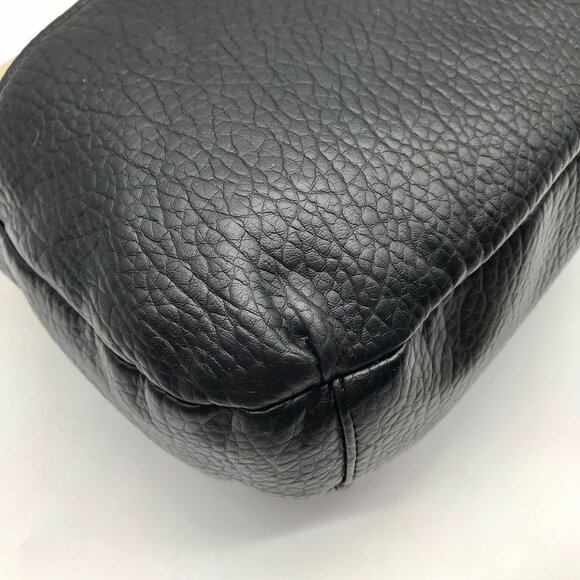Giani Bernini Beige And Black Colorblock Pebbled Crossbody - Picture 9 of 10